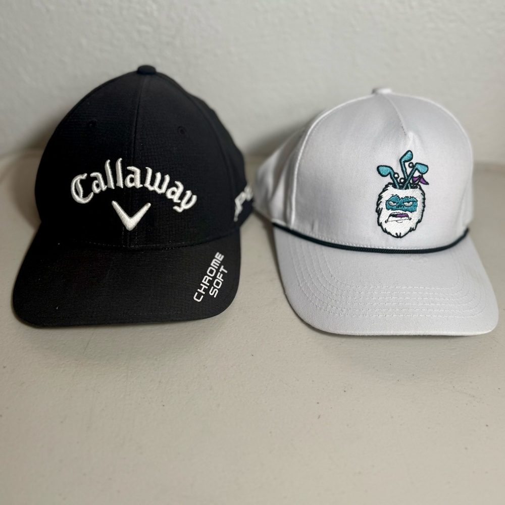 Callaway Black and White, Snowman Golf Caps Hats